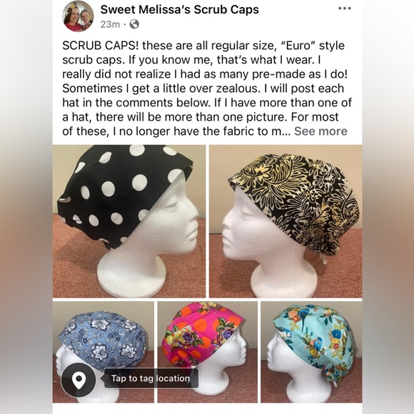 Womens Euro scrub cap brand new - Picture 3 of 3